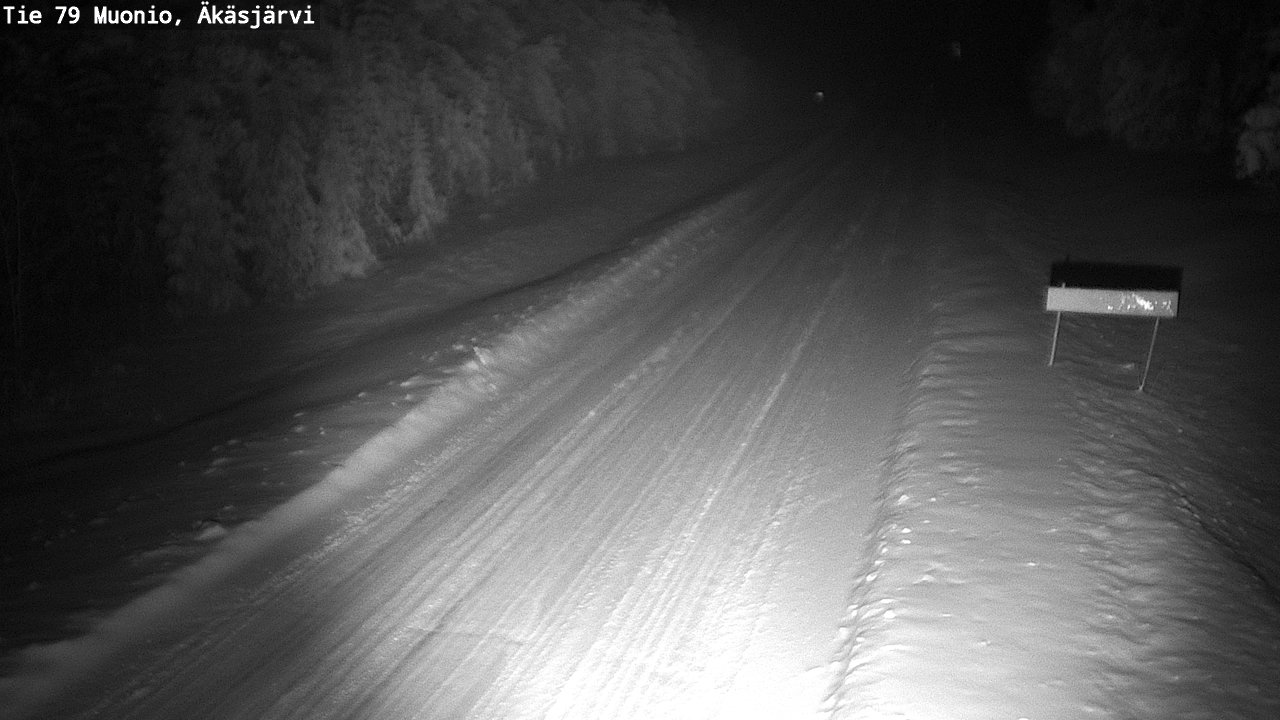 Weather Camera Image Väg 79 Muonio, Äkäsjärvi, Muonio, Lappi