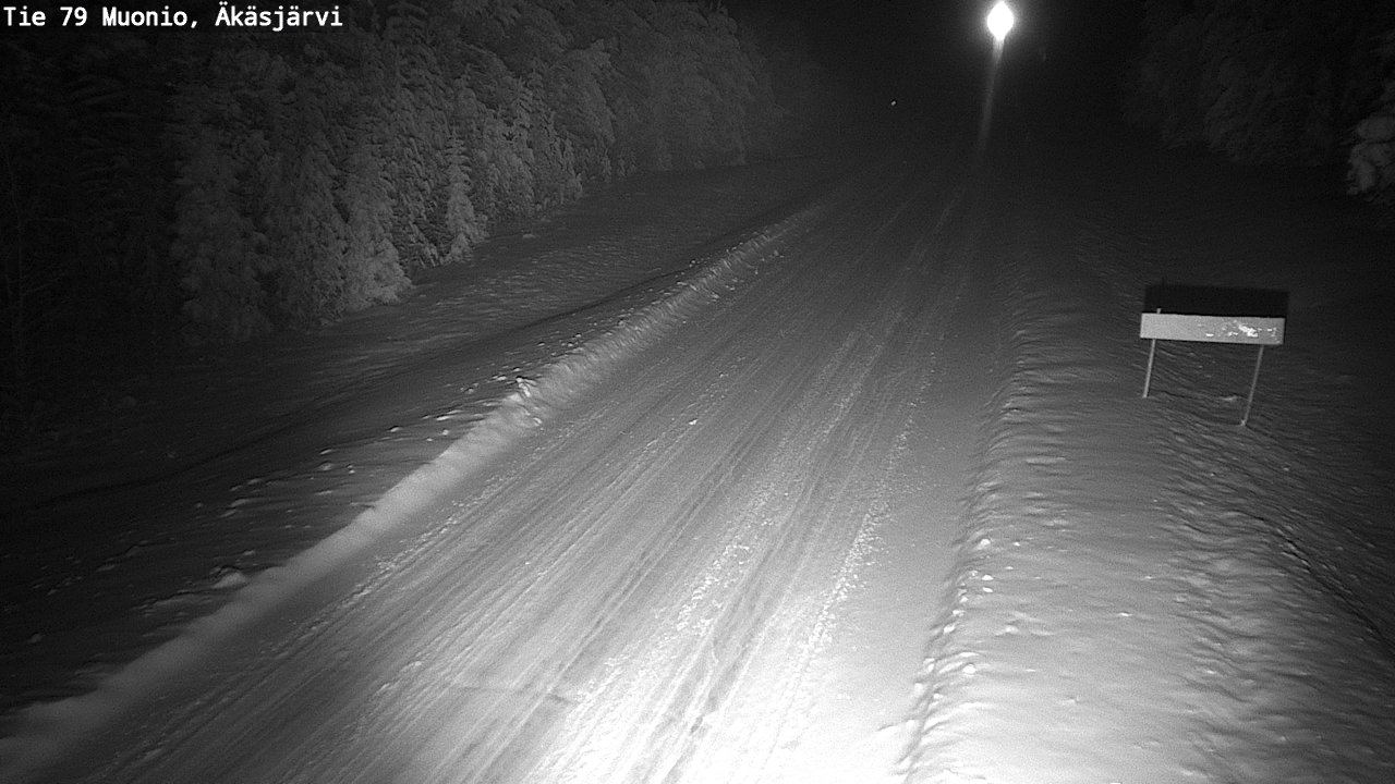 Weather Camera Image Väg 79 Muonio, Äkäsjärvi, Muonio, Lappi