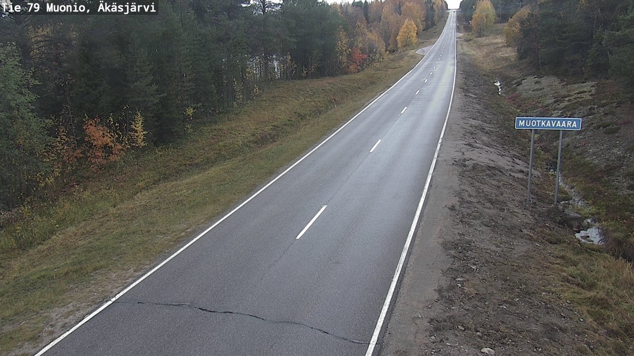 Weather Camera Image Väg 79 Muonio, Äkäsjärvi, Muonio, Lappi