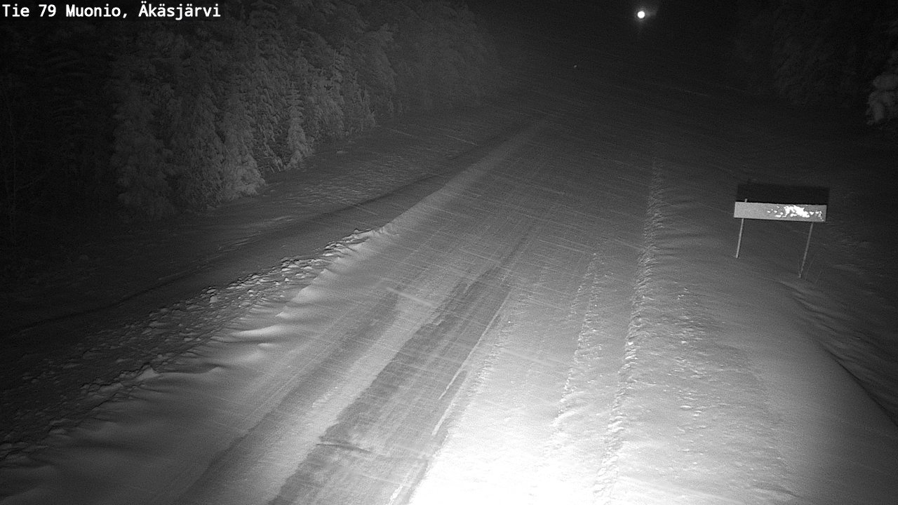 Weather Camera Image Väg 79 Muonio, Äkäsjärvi, Muonio, Lappi