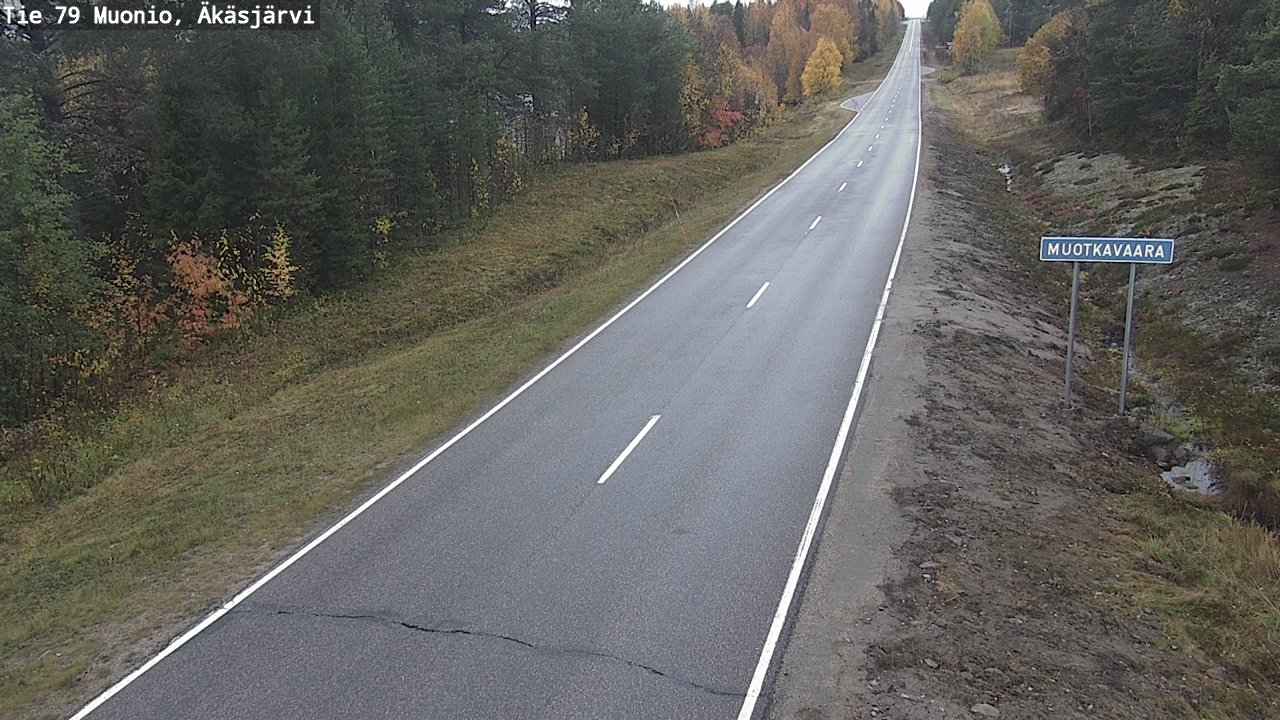 Weather Camera Image Road 79 Muonio, Äkäsjärvi, Muonio, Lappi
