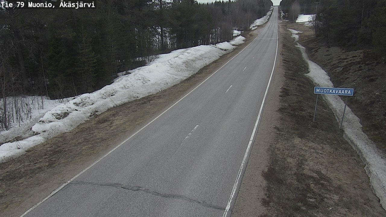 Weather Camera Image Väg 79 Muonio, Äkäsjärvi, Muonio, Lappi