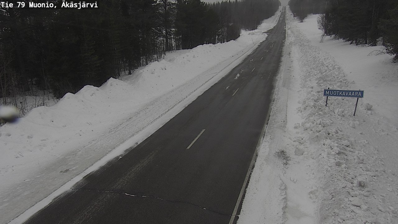 Weather Camera Image Väg 79 Muonio, Äkäsjärvi, Muonio, Lappi