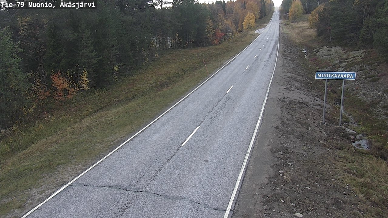 Weather Camera Image Väg 79 Muonio, Äkäsjärvi, Muonio, Lappi