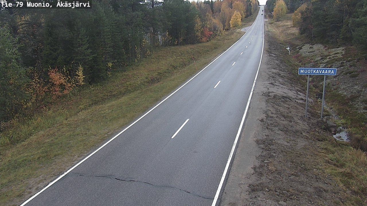 Weather Camera Image Road 79 Muonio, Äkäsjärvi, Muonio, Lappi
