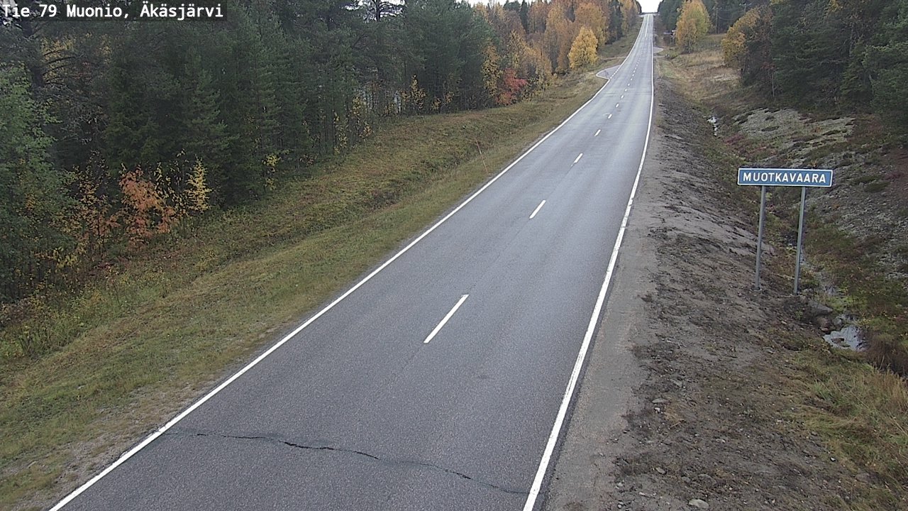 Weather Camera Image Road 79 Muonio, Äkäsjärvi, Muonio, Lappi