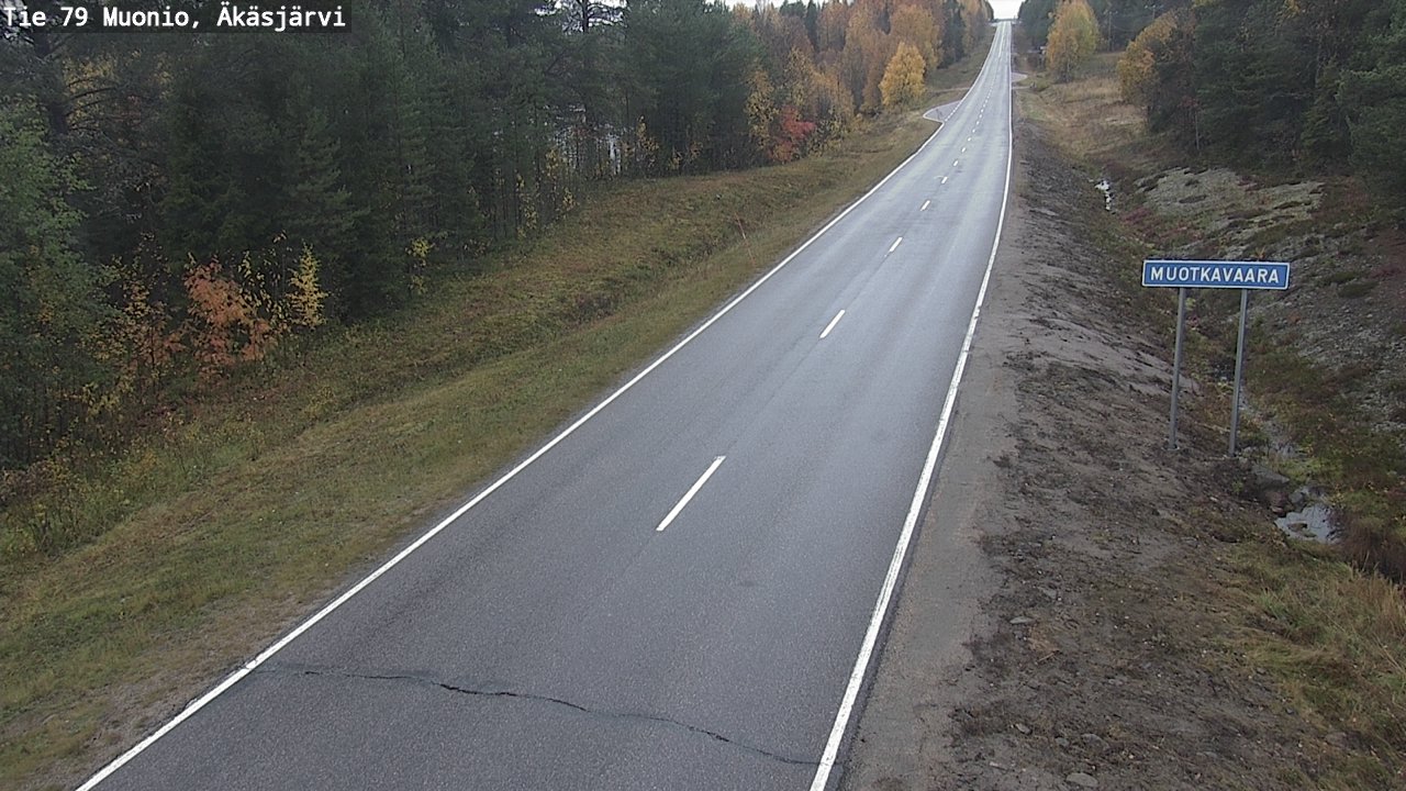 Weather Camera Image Road 79 Muonio, Äkäsjärvi, Muonio, Lappi