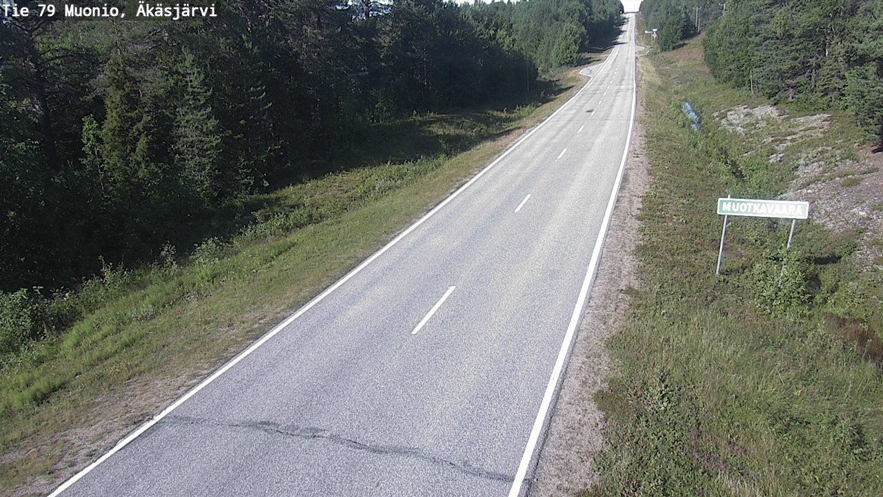 Weather Camera Image Road 79 Muonio, Äkäsjärvi, Muonio, Lappi