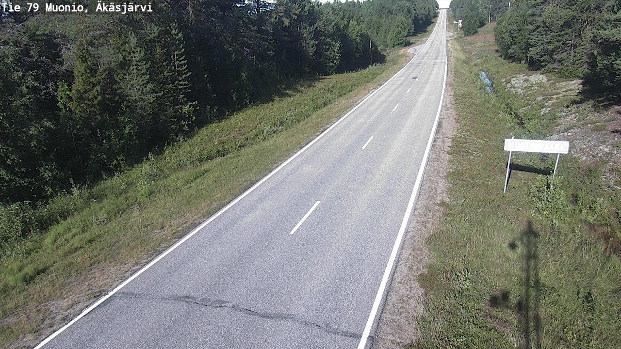 Weather Camera Image Road 79 Muonio, Äkäsjärvi, Muonio, Lappi
