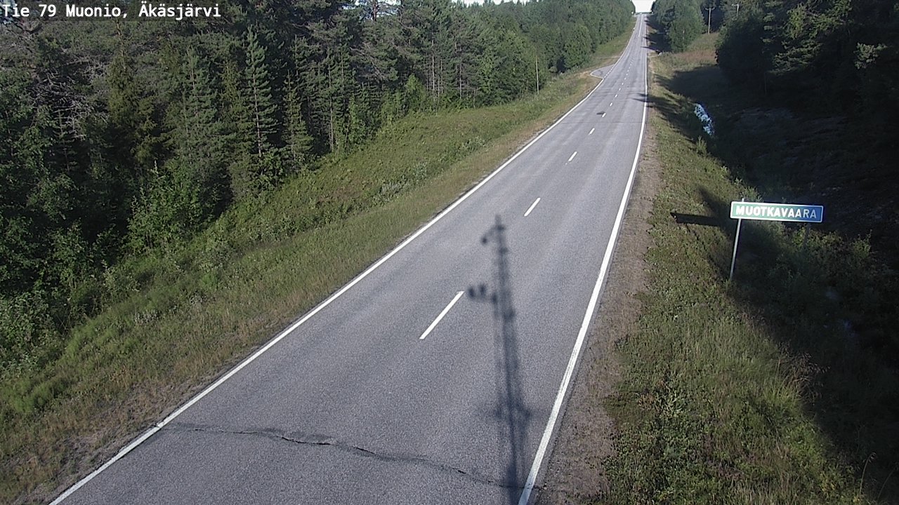 Weather Camera Image Road 79 Muonio, Äkäsjärvi, Muonio, Lappi