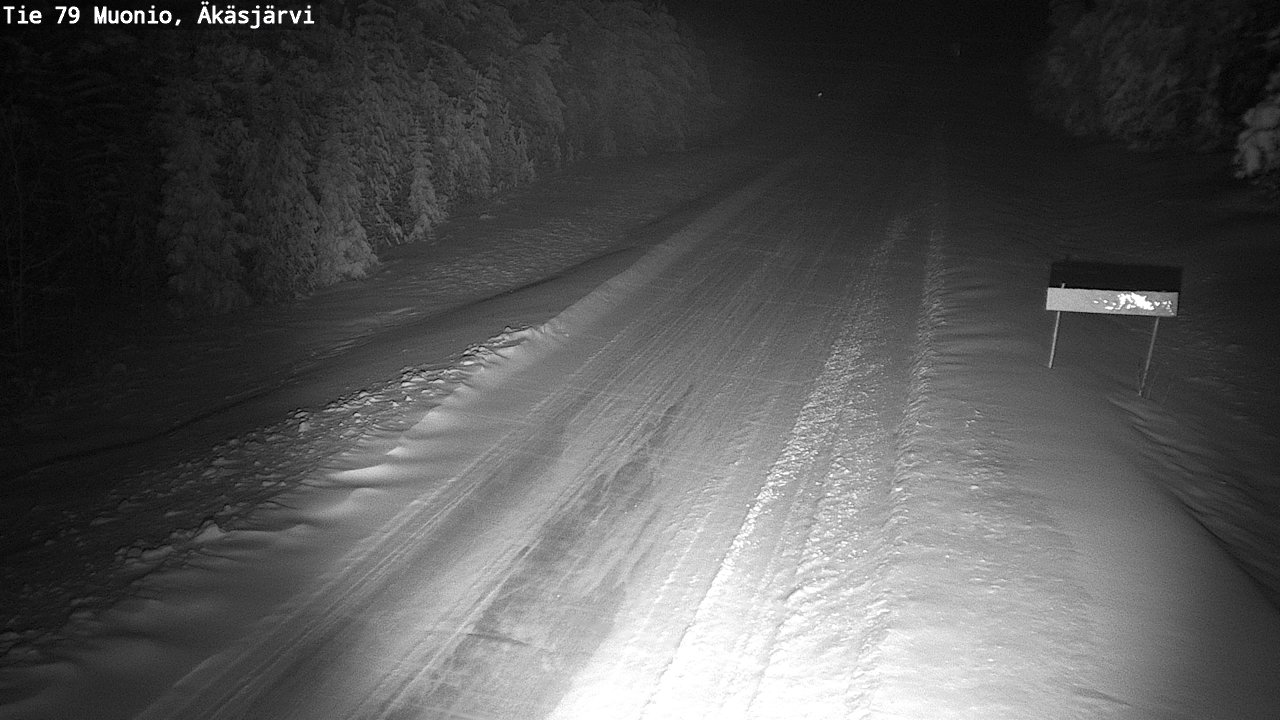 Weather Camera Image Väg 79 Muonio, Äkäsjärvi, Muonio, Lappi