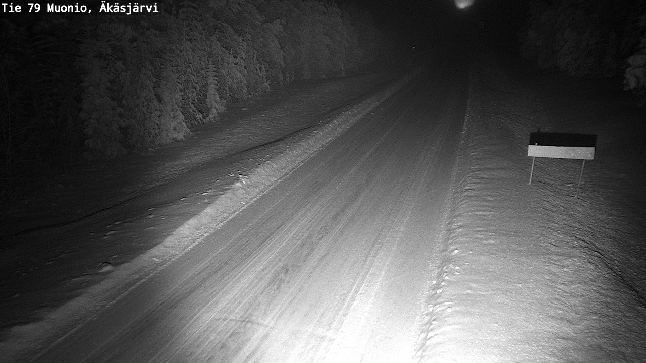 Weather Camera Image Väg 79 Muonio, Äkäsjärvi, Muonio, Lappi