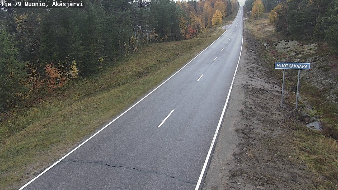 Weather Camera Image Road 79 Muonio, Äkäsjärvi, Muonio, Lappi