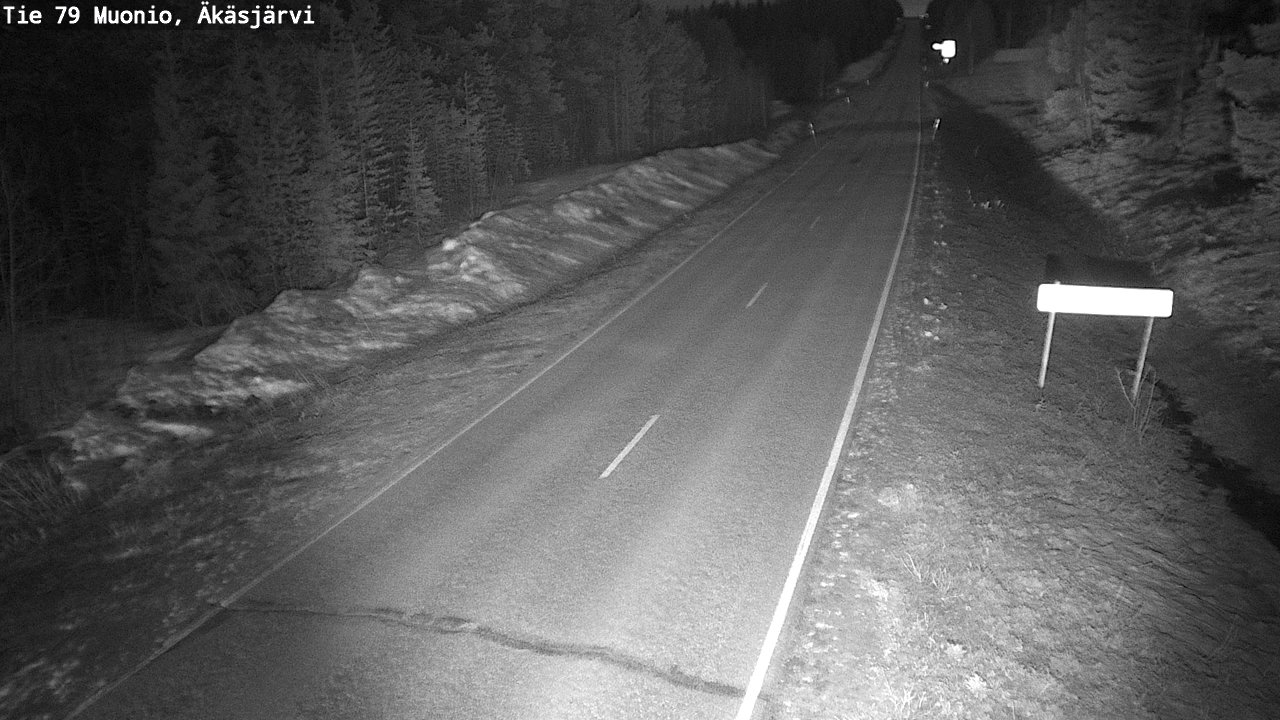 Weather Camera Image Road 79 Muonio, Äkäsjärvi, Muonio, Lappi