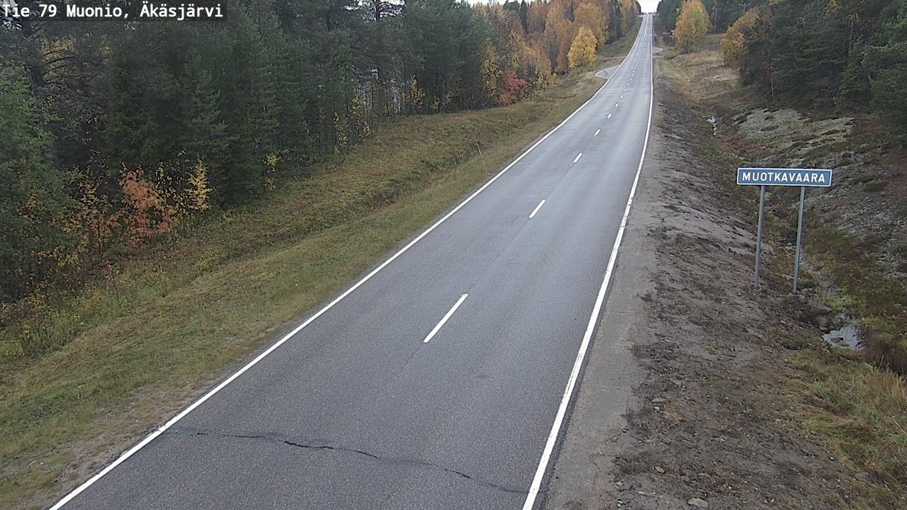 Weather Camera Image Road 79 Muonio, Äkäsjärvi, Muonio, Lappi