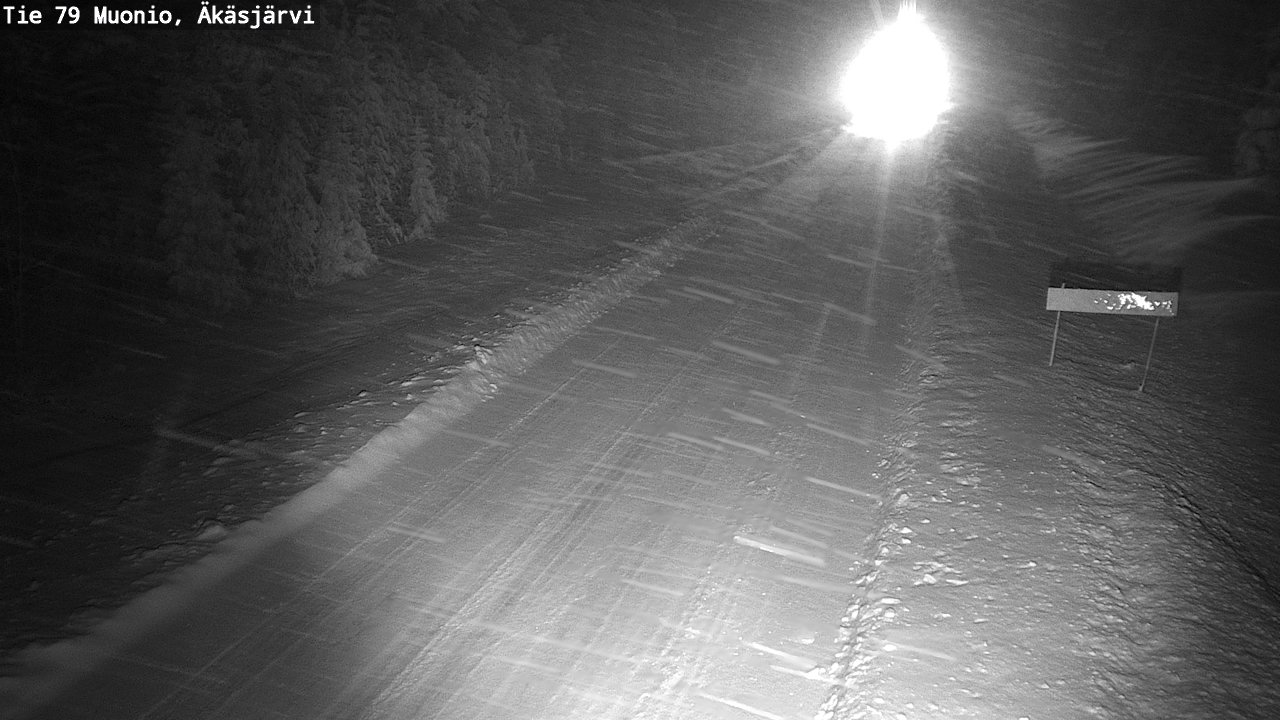 Weather Camera Image Väg 79 Muonio, Äkäsjärvi, Muonio, Lappi