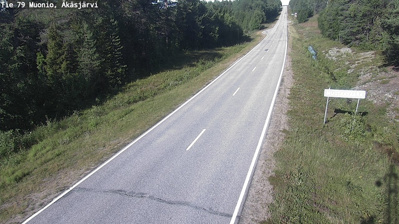 Weather Camera Image Road 79 Muonio, Äkäsjärvi, Muonio, Lappi