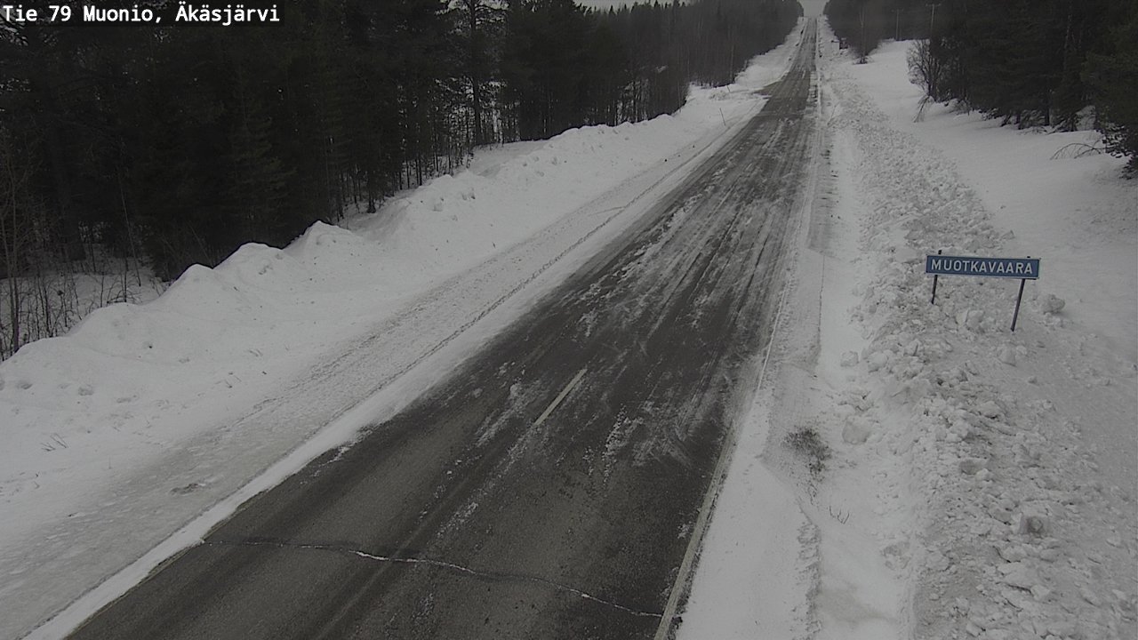 Weather Camera Image Väg 79 Muonio, Äkäsjärvi, Muonio, Lappi