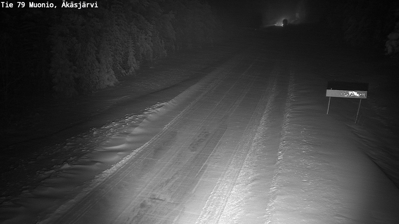 Weather Camera Image Väg 79 Muonio, Äkäsjärvi, Muonio, Lappi
