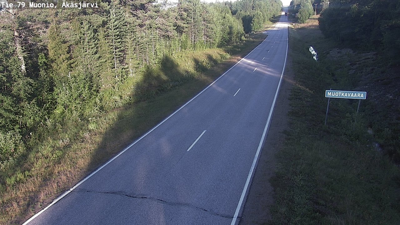 Weather Camera Image Road 79 Muonio, Äkäsjärvi, Muonio, Lappi