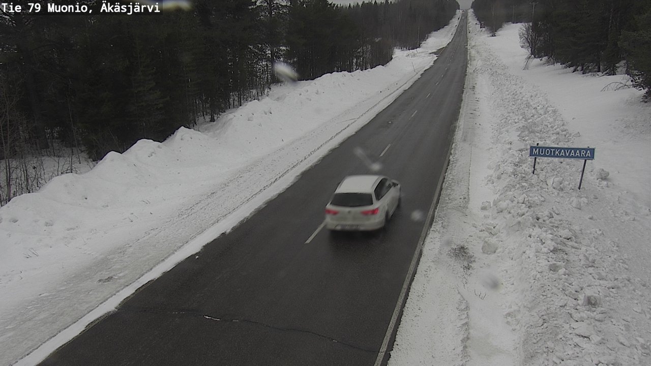 Weather Camera Image Väg 79 Muonio, Äkäsjärvi, Muonio, Lappi