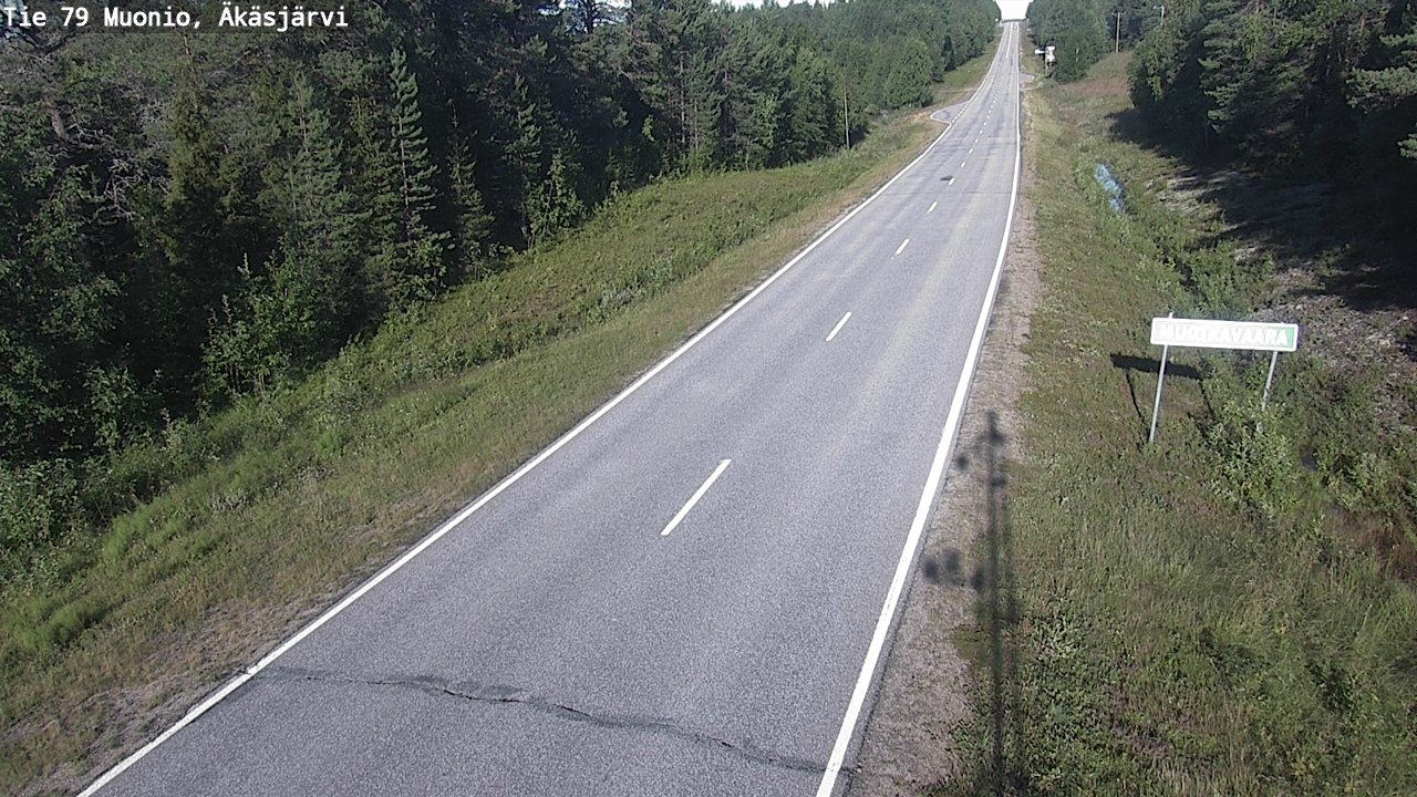 Weather Camera Image Road 79 Muonio, Äkäsjärvi, Muonio, Lappi