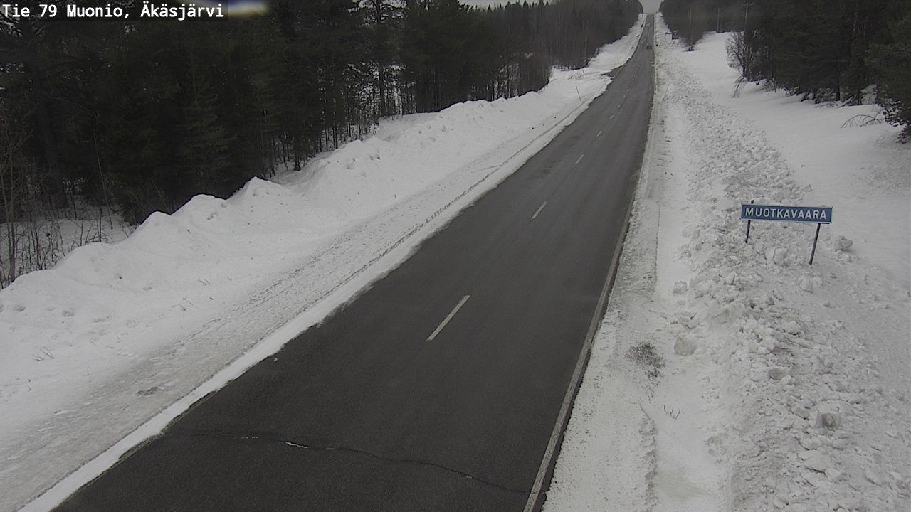 Weather Camera Image Väg 79 Muonio, Äkäsjärvi, Muonio, Lappi