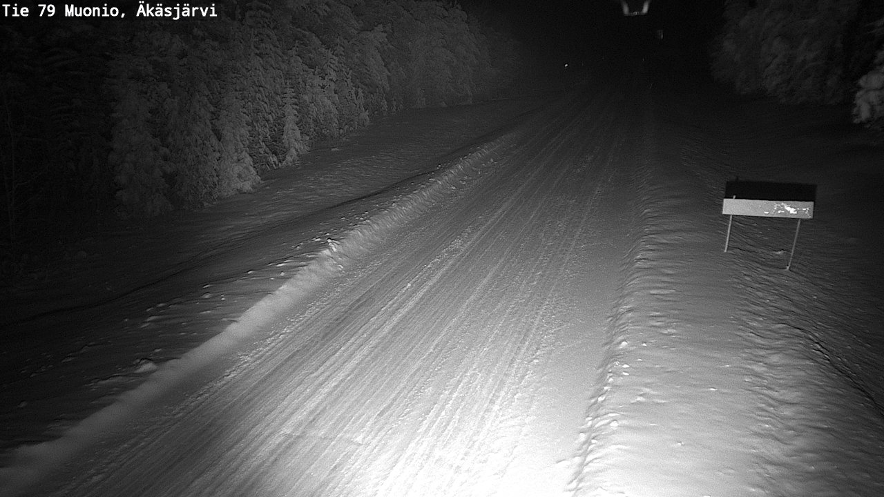 Weather Camera Image Väg 79 Muonio, Äkäsjärvi, Muonio, Lappi