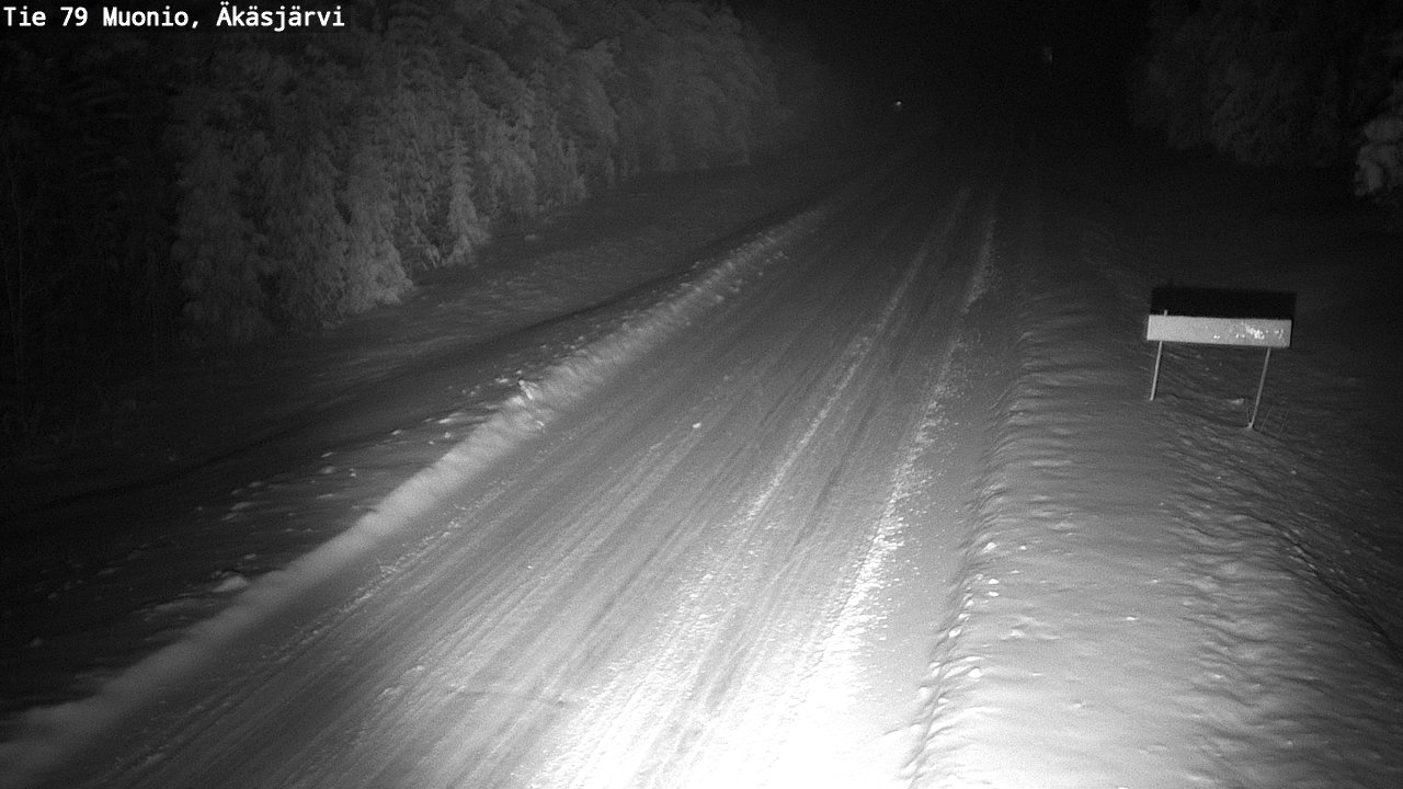 Weather Camera Image Väg 79 Muonio, Äkäsjärvi, Muonio, Lappi