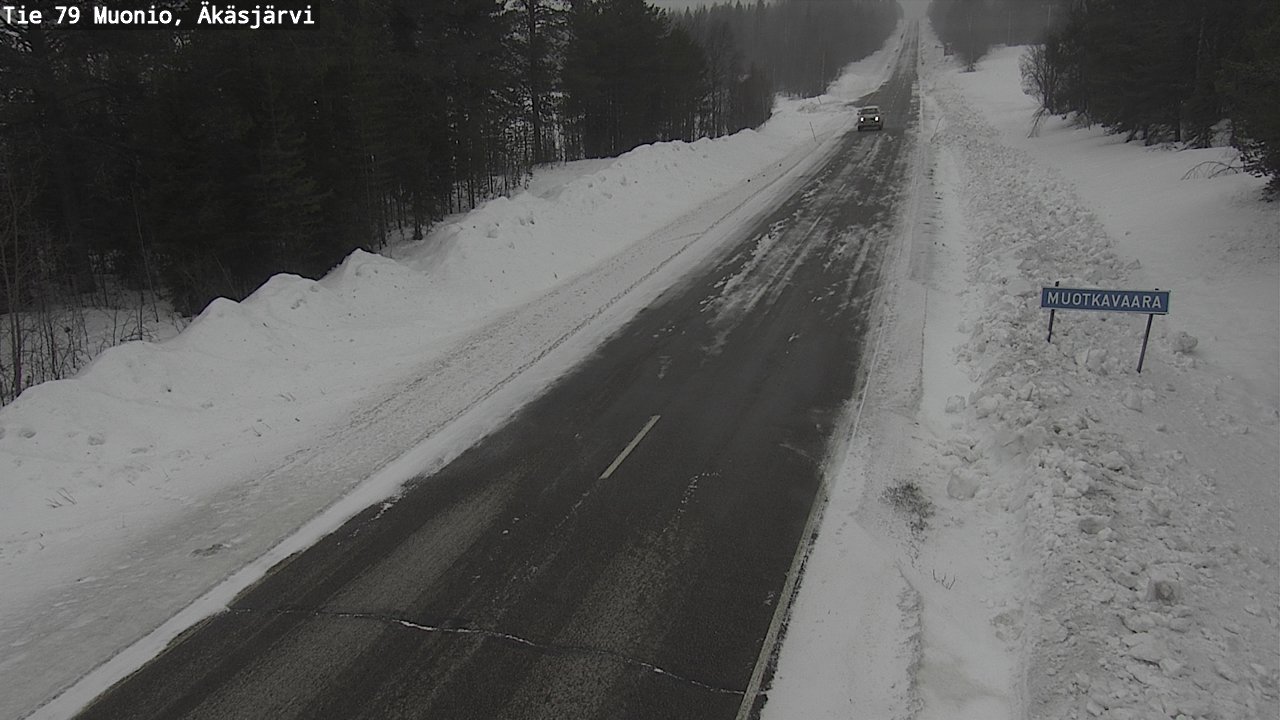 Weather Camera Image Väg 79 Muonio, Äkäsjärvi, Muonio, Lappi