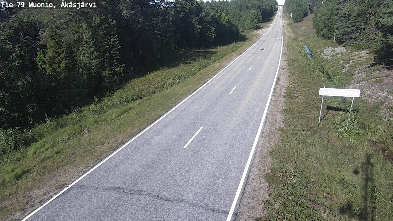 Weather Camera Image Road 79 Muonio, Äkäsjärvi, Muonio, Lappi