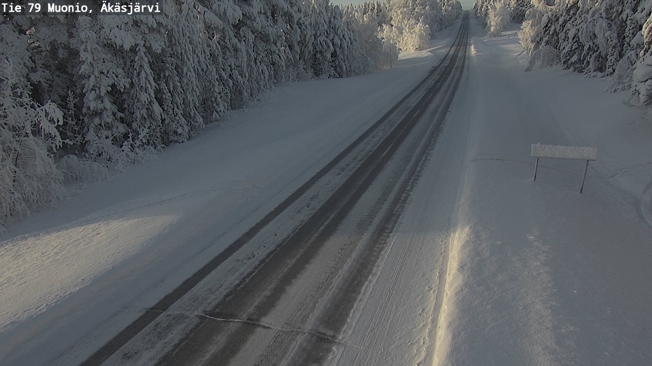 Weather Camera Image Road 79 Muonio, Äkäsjärvi, Muonio, Lappi