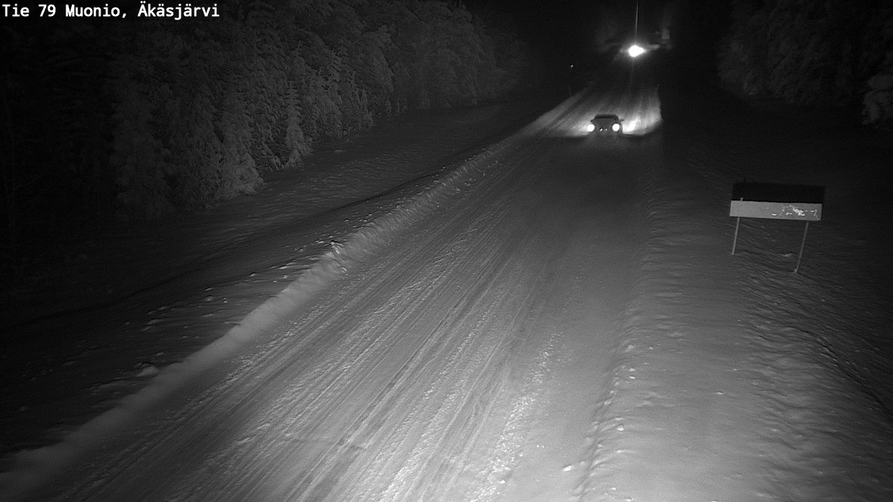 Weather Camera Image Väg 79 Muonio, Äkäsjärvi, Muonio, Lappi