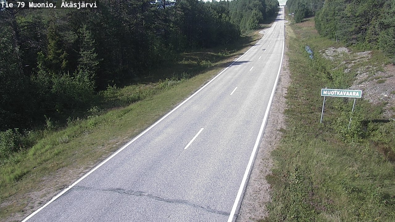 Weather Camera Image Road 79 Muonio, Äkäsjärvi, Muonio, Lappi