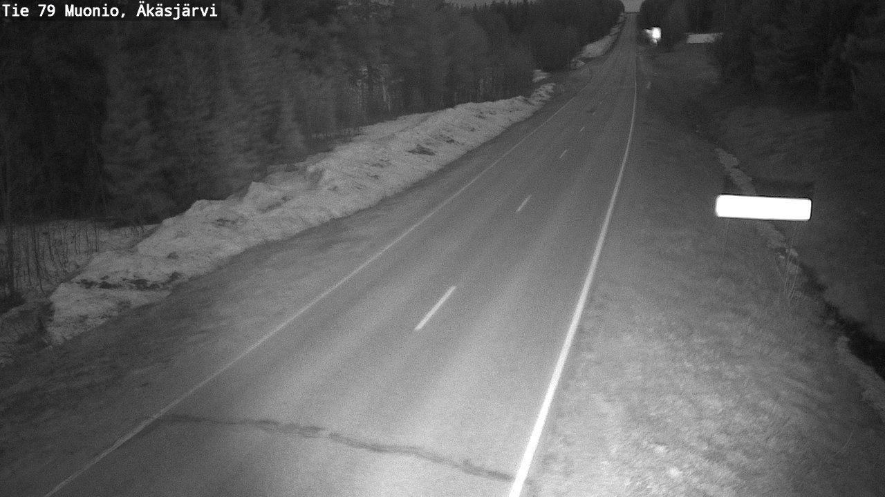 Weather Camera Image Road 79 Muonio, Äkäsjärvi, Muonio, Lappi