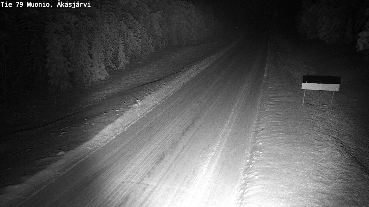 Weather Camera Image Väg 79 Muonio, Äkäsjärvi, Muonio, Lappi
