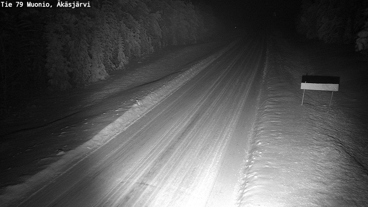 Weather Camera Image Väg 79 Muonio, Äkäsjärvi, Muonio, Lappi