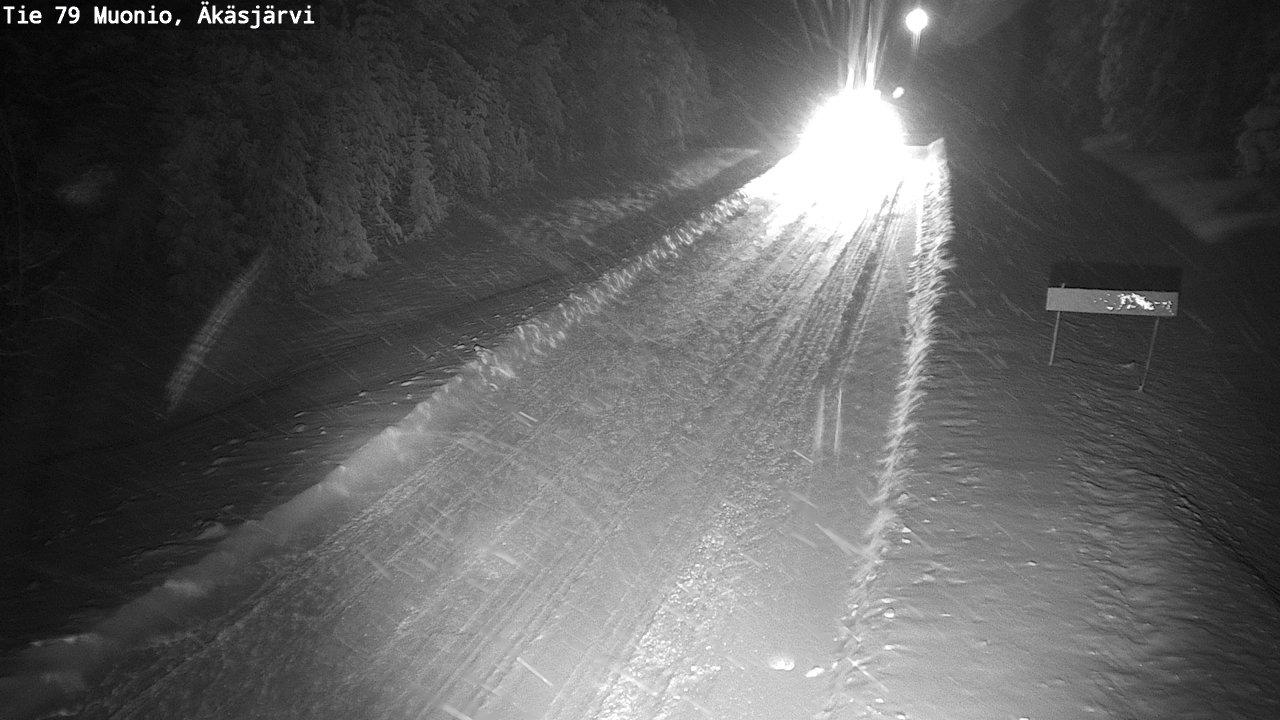 Weather Camera Image Väg 79 Muonio, Äkäsjärvi, Muonio, Lappi
