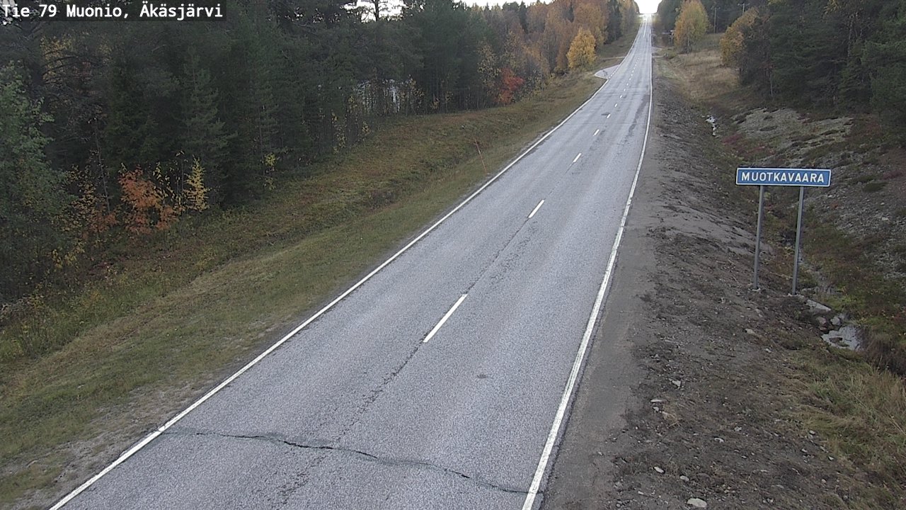 Weather Camera Image Väg 79 Muonio, Äkäsjärvi, Muonio, Lappi