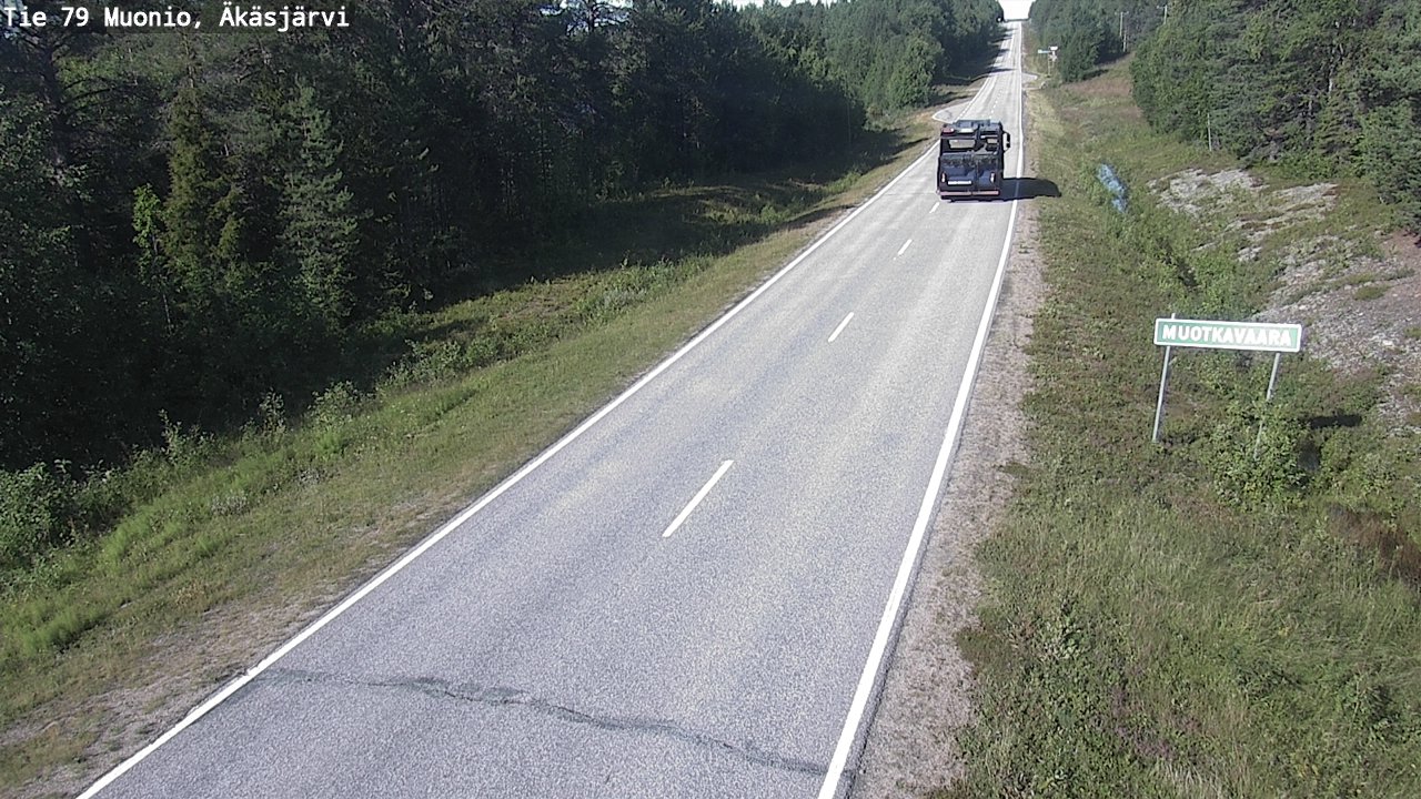 Weather Camera Image Road 79 Muonio, Äkäsjärvi, Muonio, Lappi
