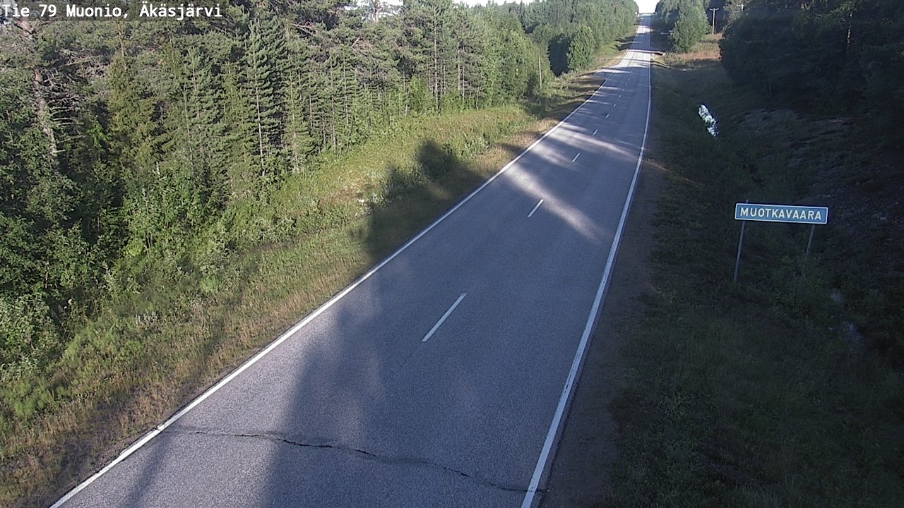 Weather Camera Image Road 79 Muonio, Äkäsjärvi, Muonio, Lappi