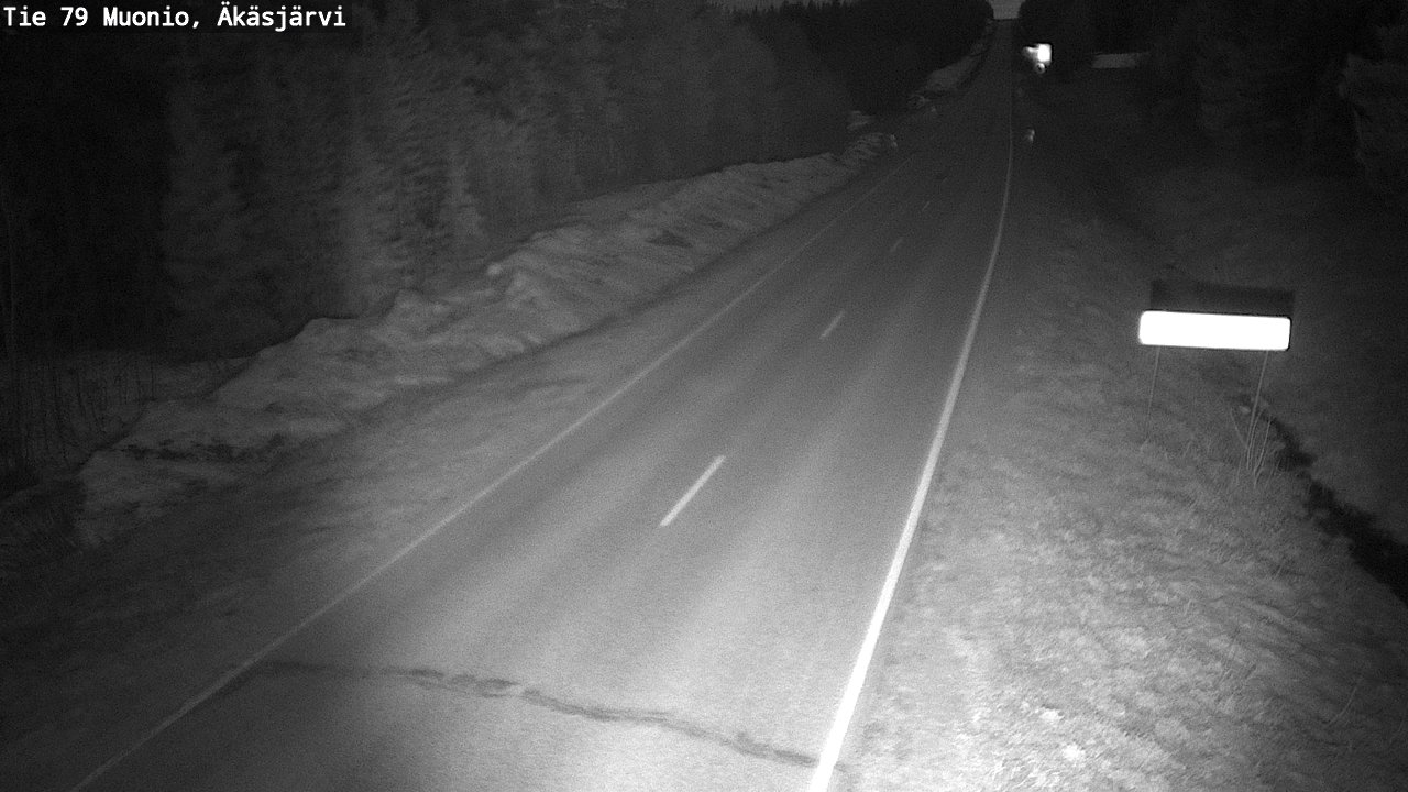 Weather Camera Image Väg 79 Muonio, Äkäsjärvi, Muonio, Lappi