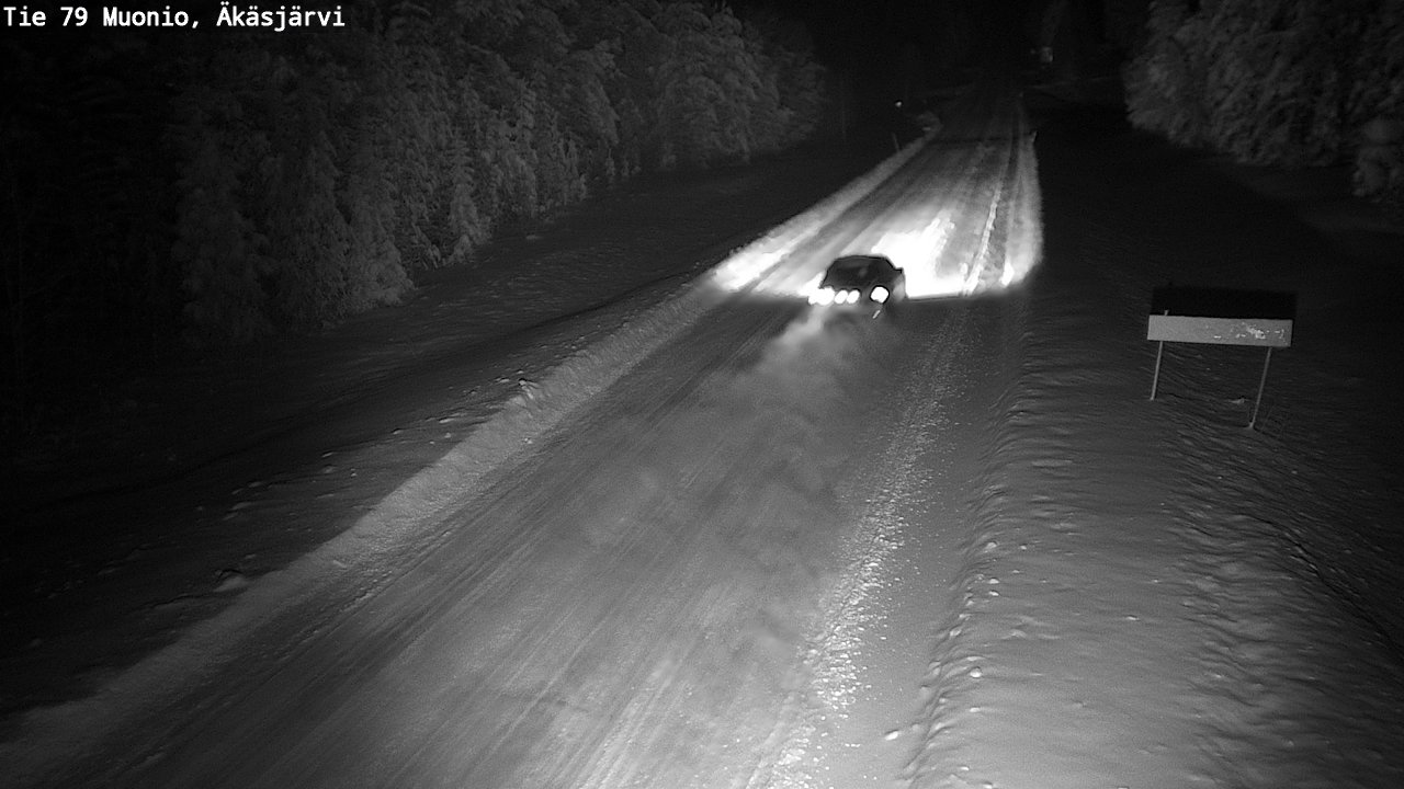 Weather Camera Image Väg 79 Muonio, Äkäsjärvi, Muonio, Lappi