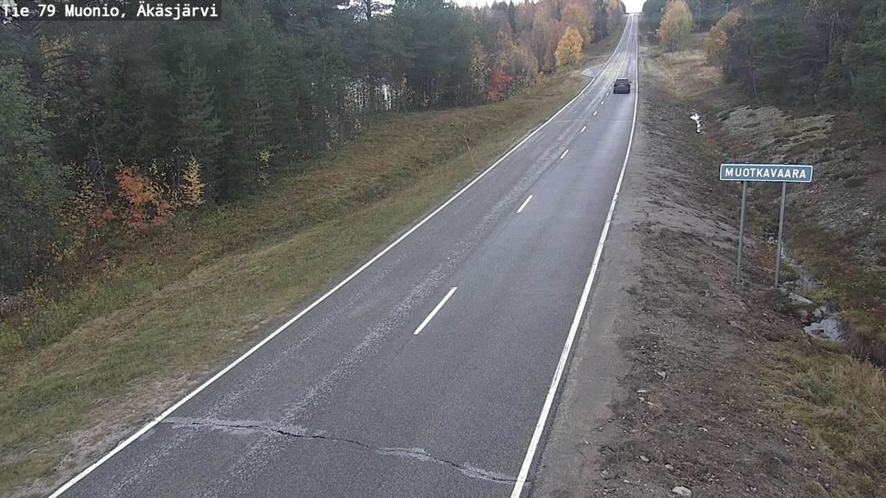 Weather Camera Image Väg 79 Muonio, Äkäsjärvi, Muonio, Lappi