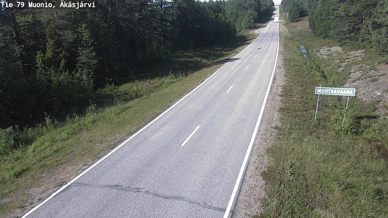 Weather Camera Image Road 79 Muonio, Äkäsjärvi, Muonio, Lappi
