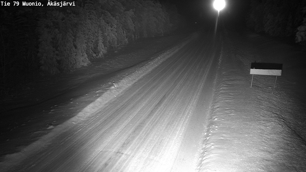 Weather Camera Image Väg 79 Muonio, Äkäsjärvi, Muonio, Lappi