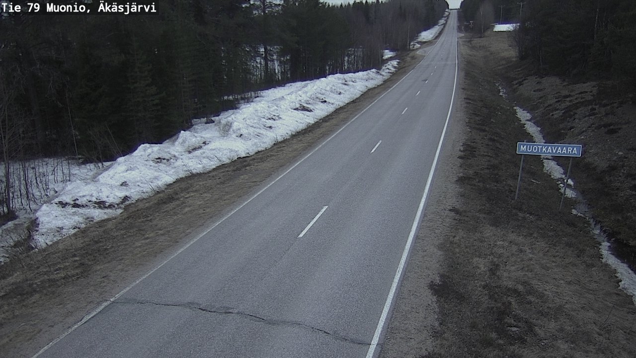 Weather Camera Image Road 79 Muonio, Äkäsjärvi, Muonio, Lappi
