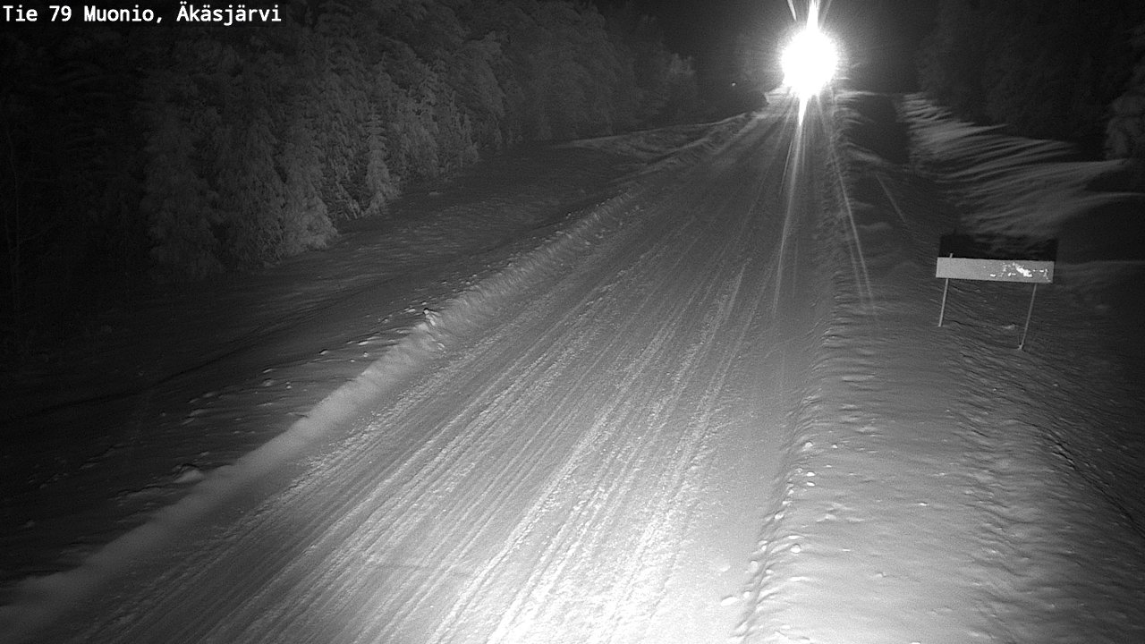 Weather Camera Image Väg 79 Muonio, Äkäsjärvi, Muonio, Lappi