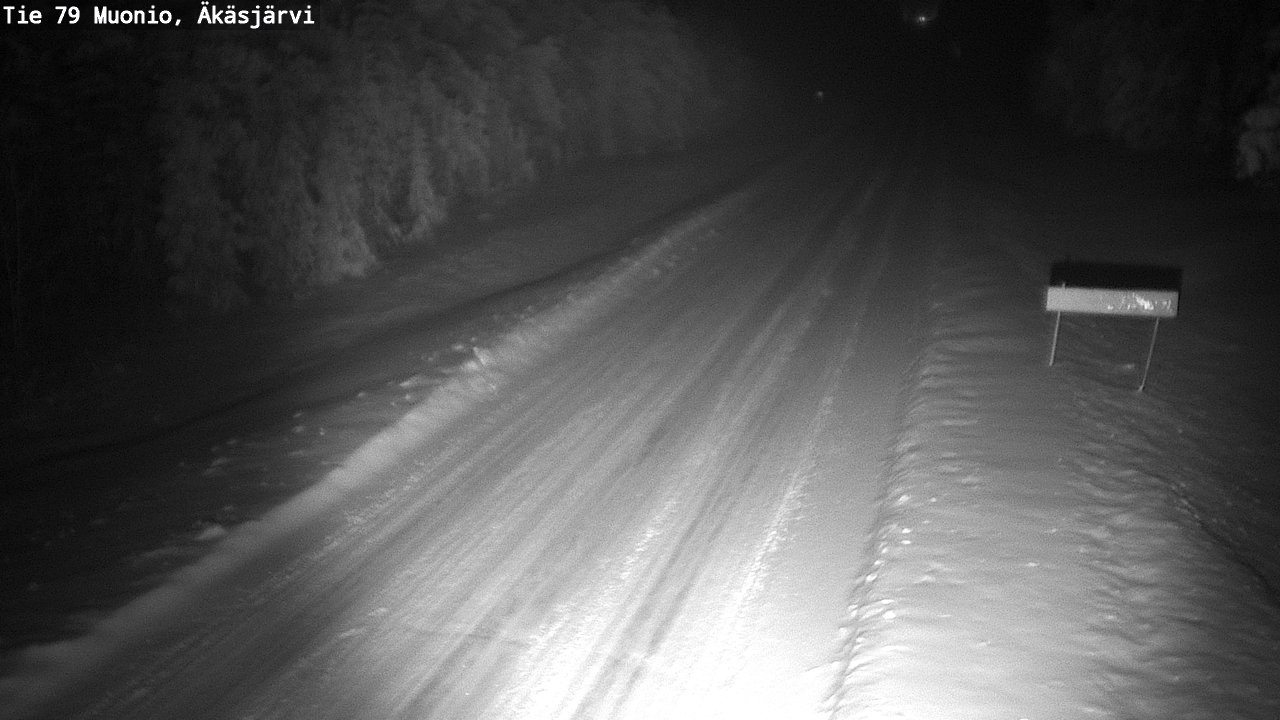 Weather Camera Image Väg 79 Muonio, Äkäsjärvi, Muonio, Lappi