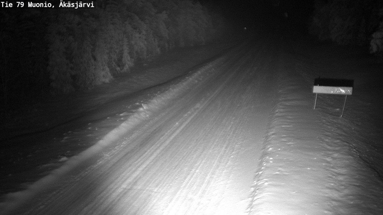 Weather Camera Image Väg 79 Muonio, Äkäsjärvi, Muonio, Lappi